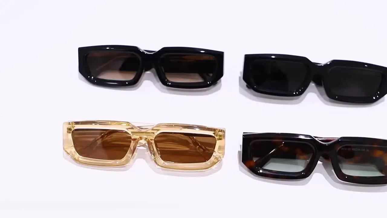 Shop Our 2412 Collection - Retro Rectangle Polarized Sunglasses