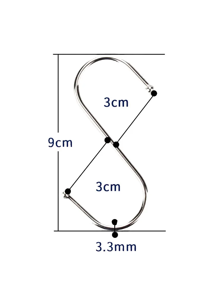 product stainless steel s hook 28mm third generation aluminum alloy grade 1000 series lean pipeline rod profile accessories metal-14