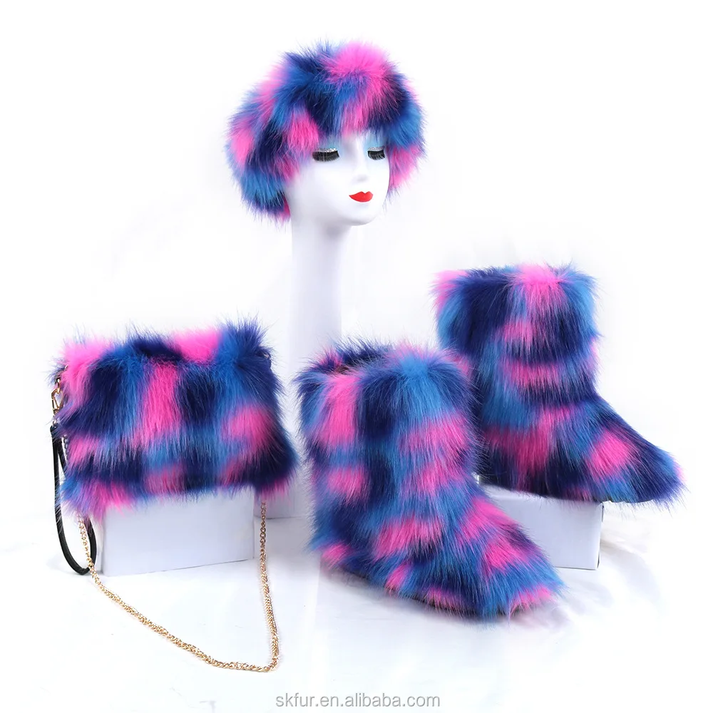 faux fur boots wholesale