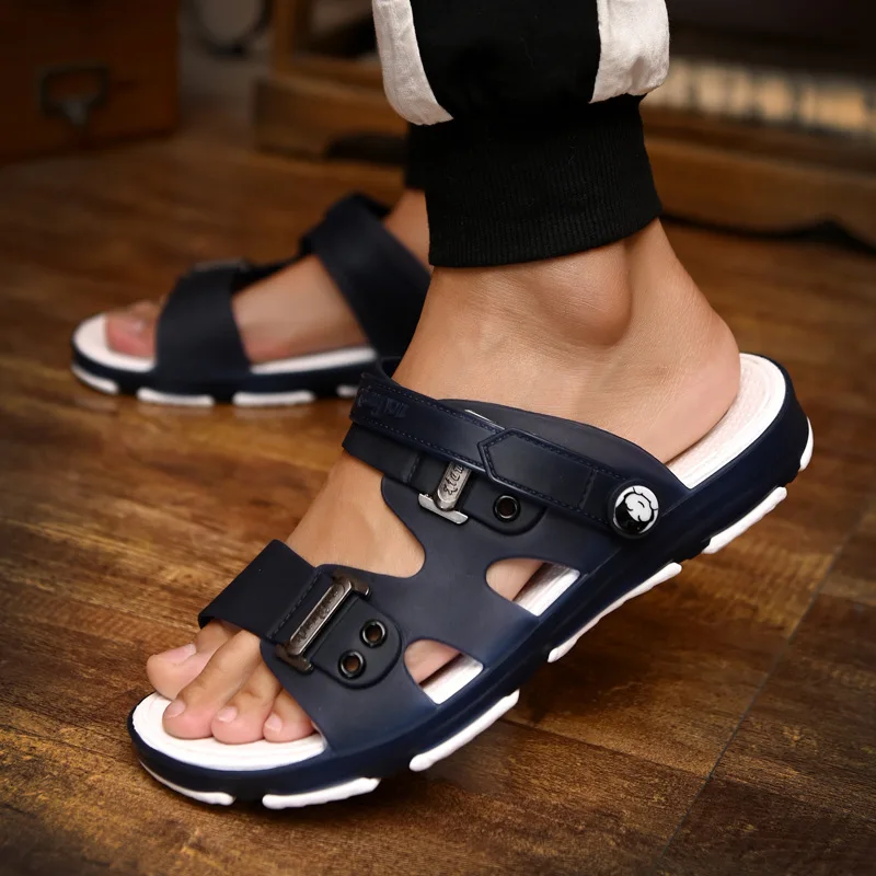 Hot Wholesale New Summer Men's Sandals Large Size Flat Shoes Men's Beach  Flip-flop Slippers - Buy Men's Slipper Sandals,Rubber Beach Slippers,Beach  Slippers Men Product on Alibaba.com