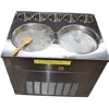 fried soft ice cream machine, two flat pan with five barrel fried ice cream machine