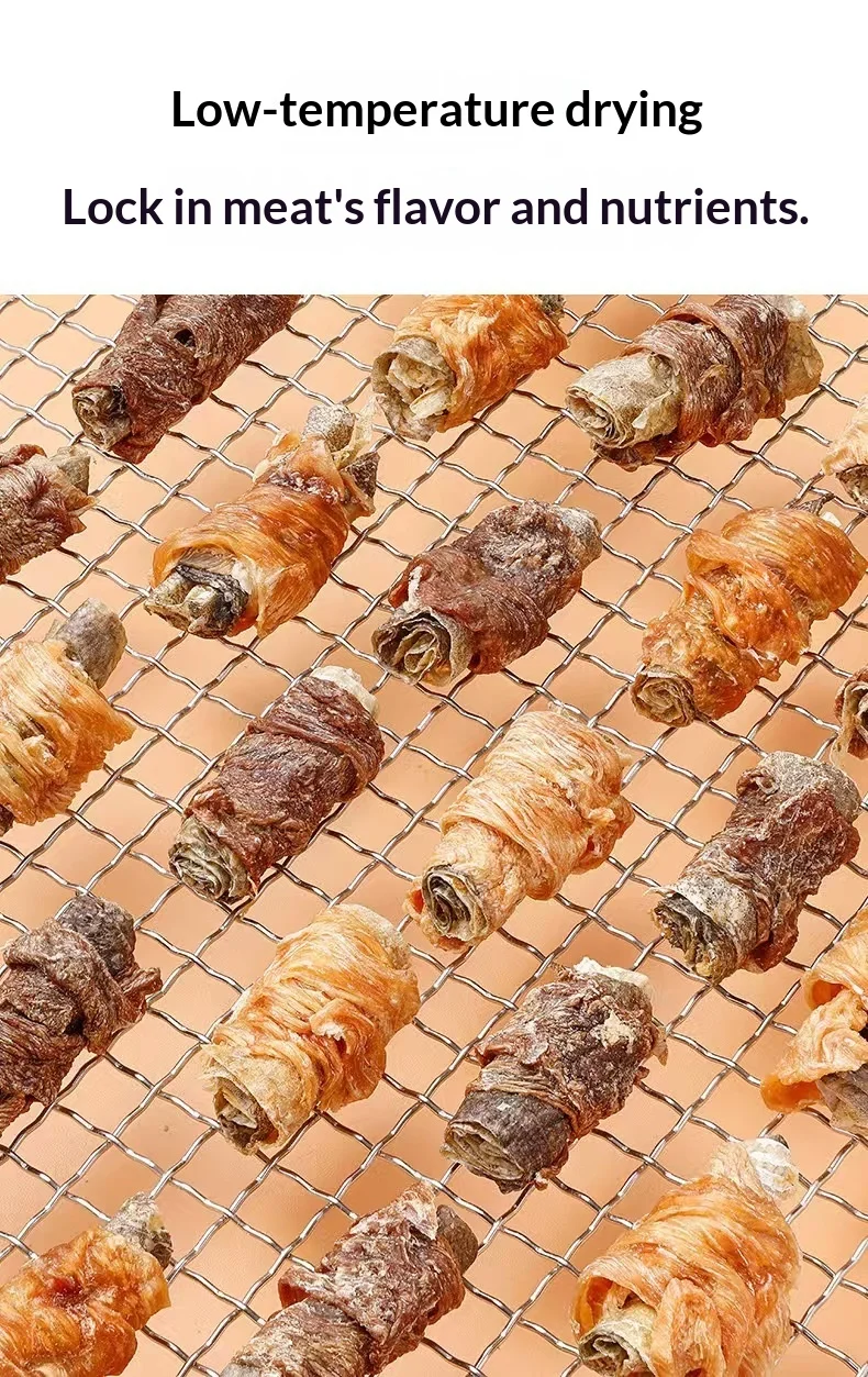 Chicken Duck Meat & Cod Skin Wrapped Grinding Stick Dog Snack for Small Dogs/Puppies Training Bite-resistant supplier