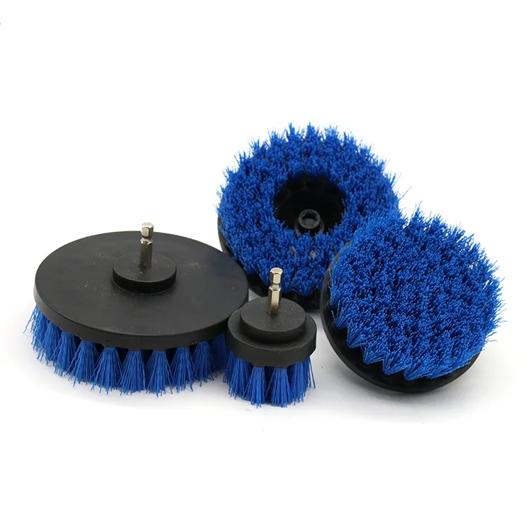 Pp Bristle Car Rim Cleaning Flat Brush For Drill With Wholesale Price