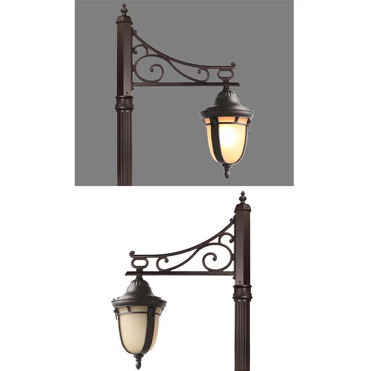 Decorative Antique outdoor IP54 2M 3M 4M E27 110V 220V garden light pathway light street light landscape lighting
