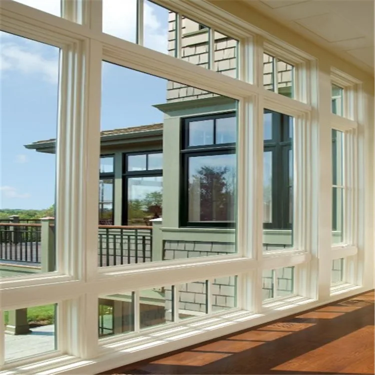 2020最新设计的铝玻璃框架房屋窗户隔音玻璃窗