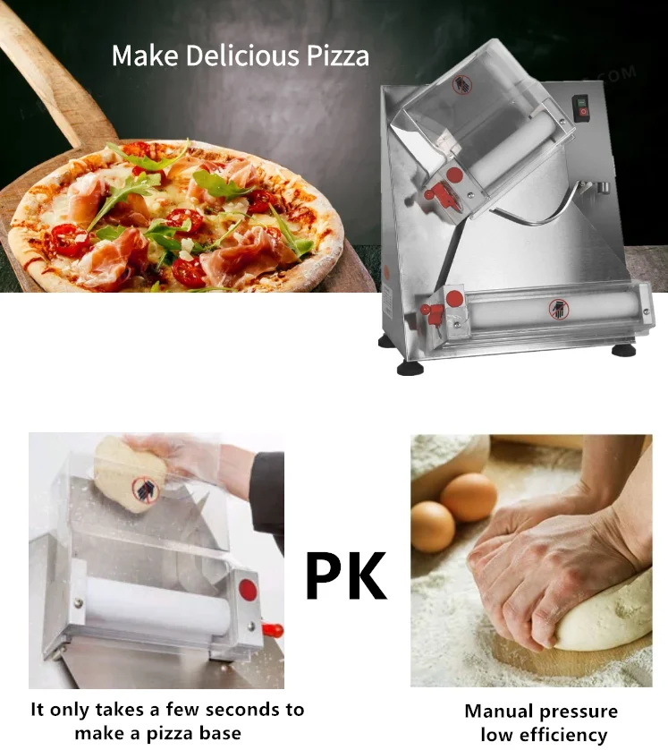 Table Top Small Mini Dough Roller Pizza Rolling Machine Worm Wheel  Commercial Use Manual Dough Roller - AliExpress