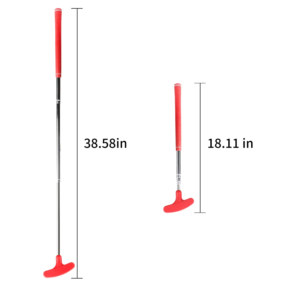 Adjustable Golf Putter Red Color Twoway Double Sides Golf Club Putter