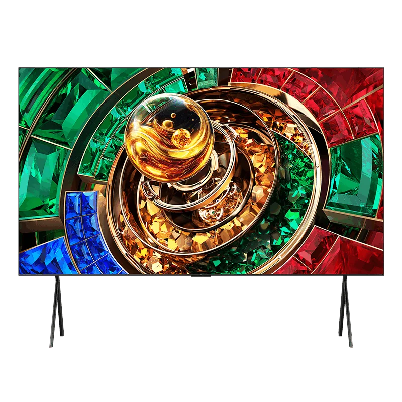 Side-by-side comparison of OLED and Mini LED TV panels showing black level and bloom control differences