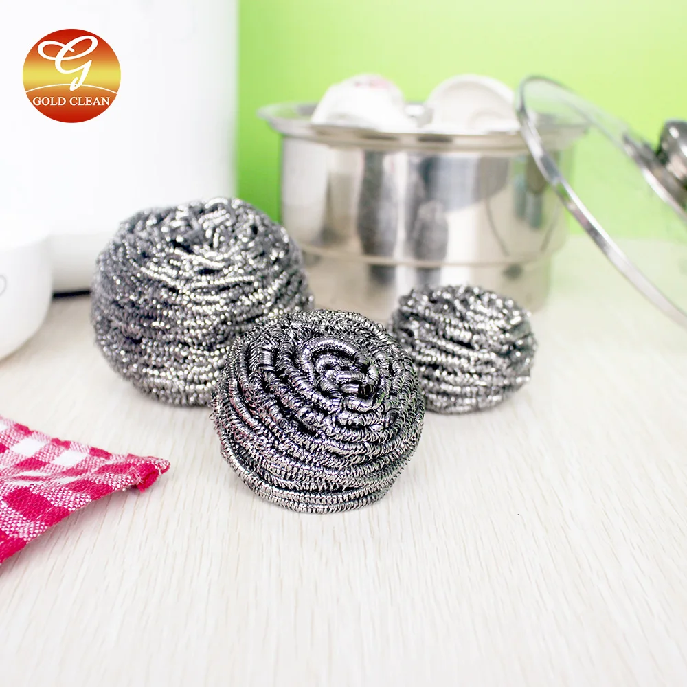 Stainless Steel Kitchen Sponges Scouring Pad Brushes Ball Scourer Buy