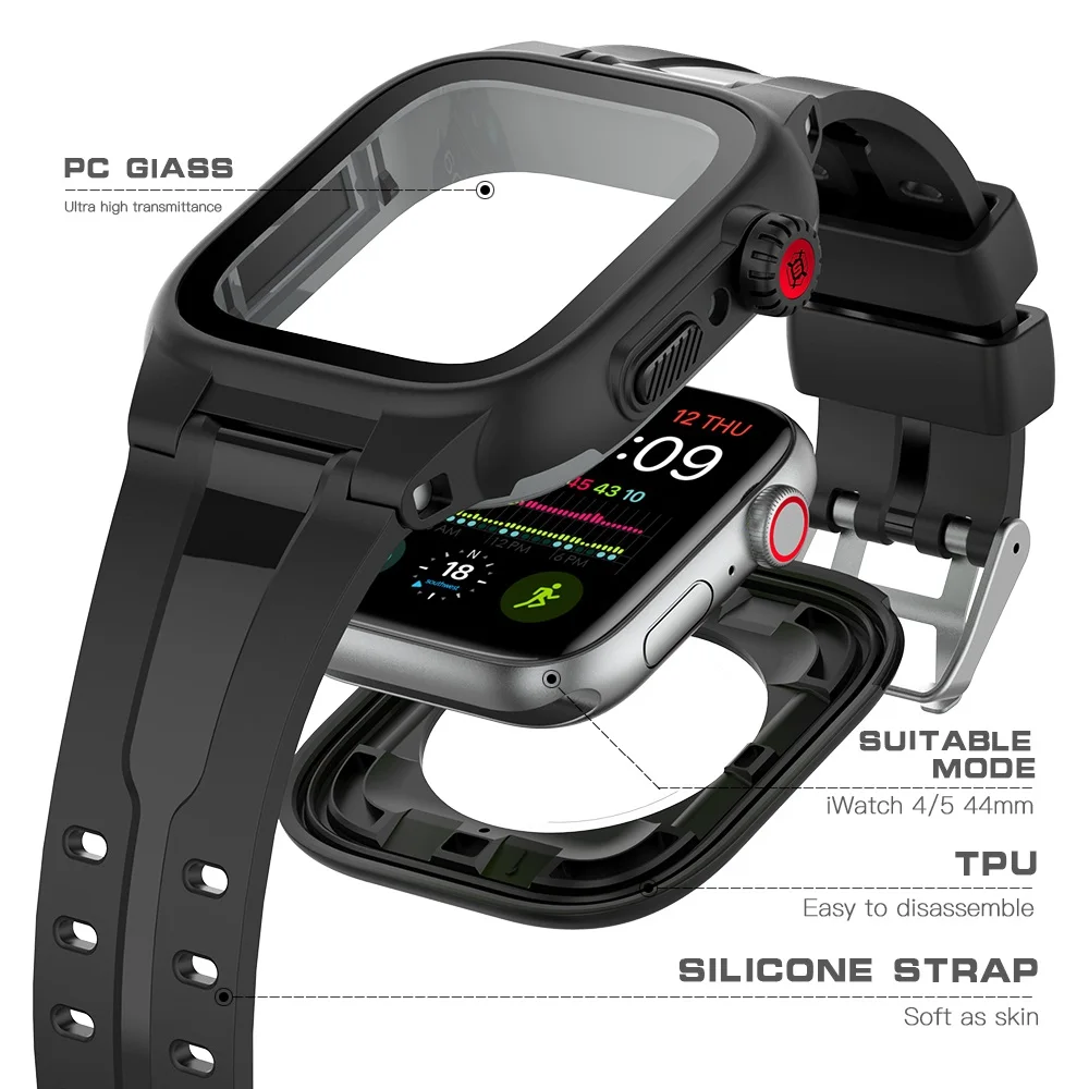 New Style Shellbox Brand Ip68 Standard Waterproof Iwatch Case For
