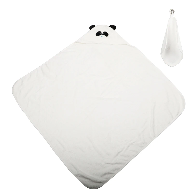 soft 100% cotton baby hooded towel