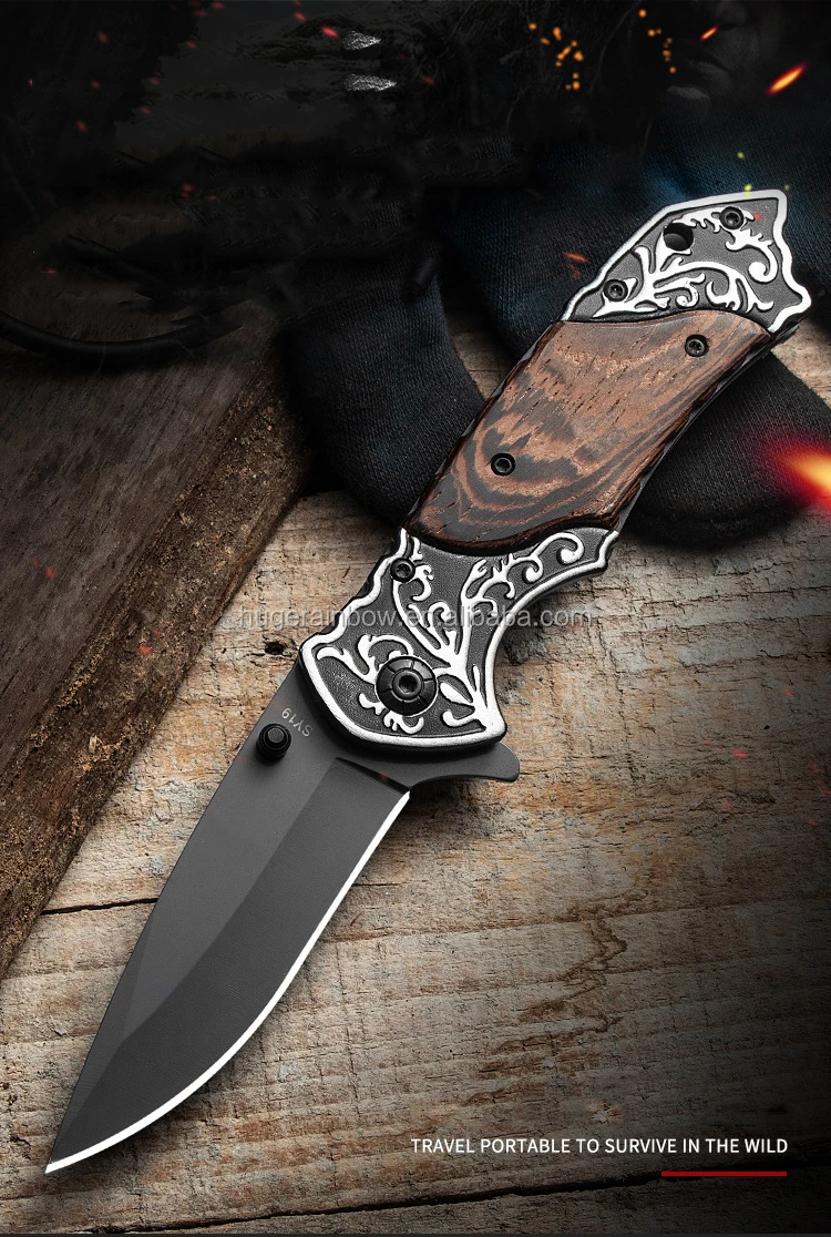 Subtle Wholesale Camping Folding Pocket Knives Hunting Blades Cutter