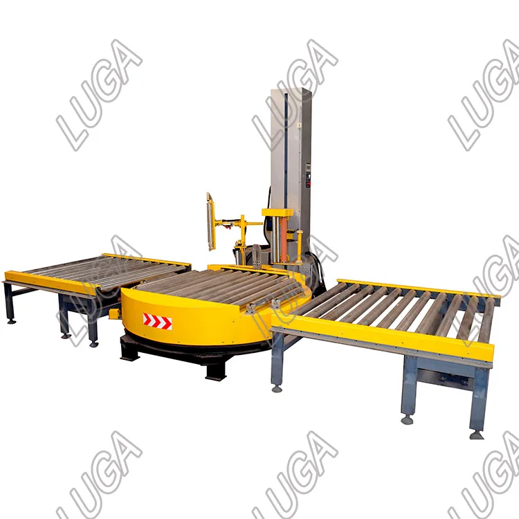 Fully Automatic Pallet Wrapping Machines With Conveyor Buy Fully