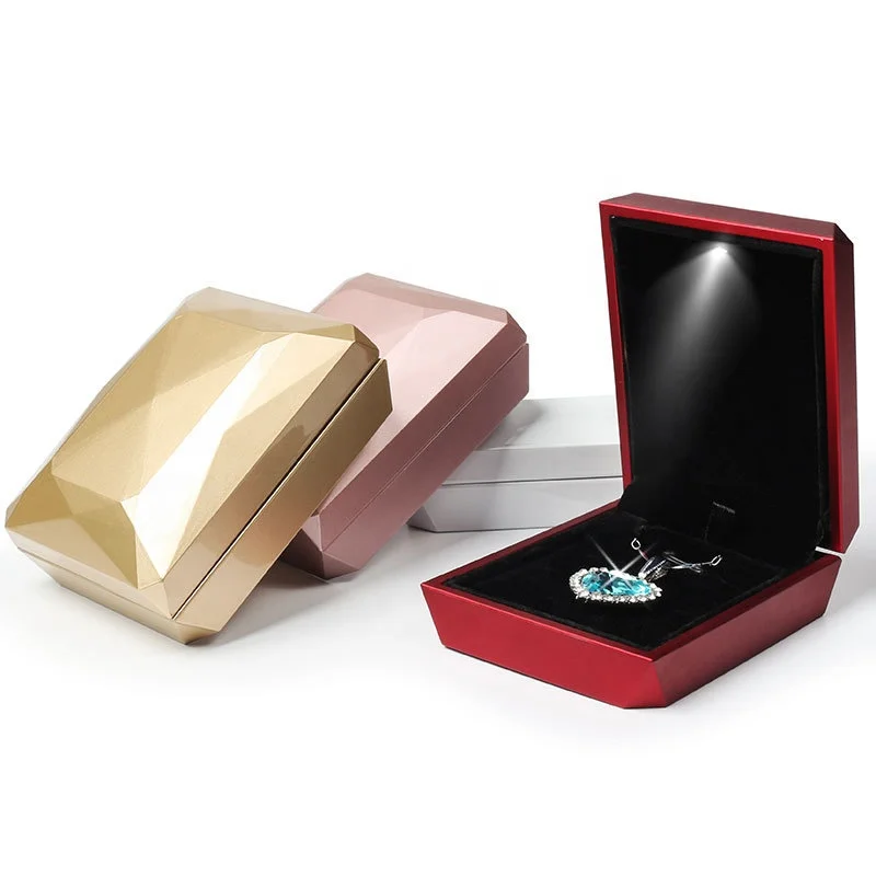 Luxury Jewelry Gift Bag box Led Light Jewelry boxes made in China