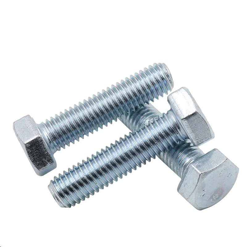 Hex Head Bolt Din 933 Zinc Plated Buy Galvanized Nut And Flange Bolts