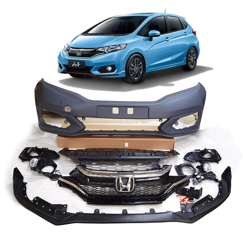Body Kit Front Bumper RS Grille for Honda Fit Jazz 2018 GK