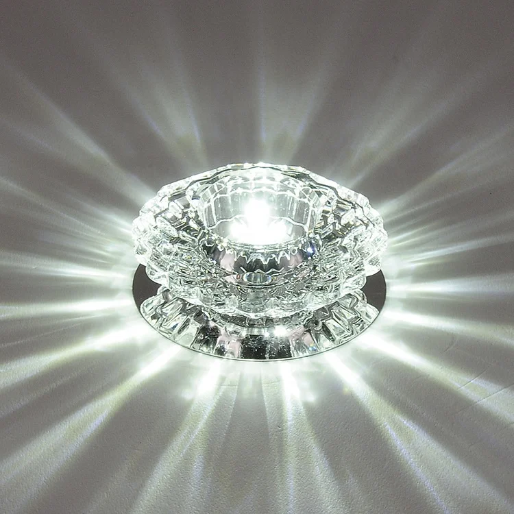 good price  crystal colorful 5w WARM white led ceiling spot light