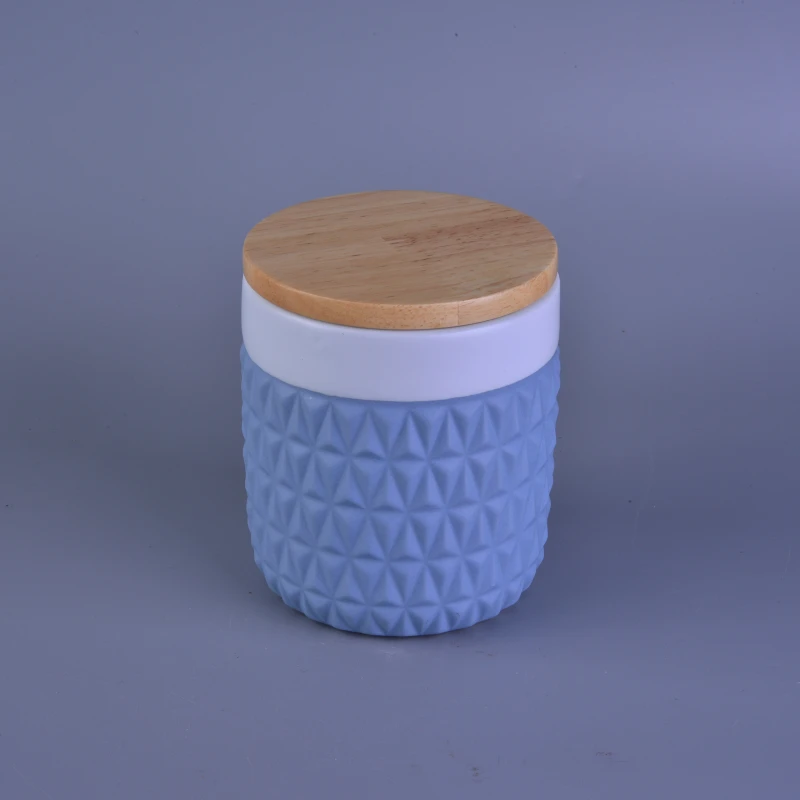 Ceramic Candle Jar With Lid
