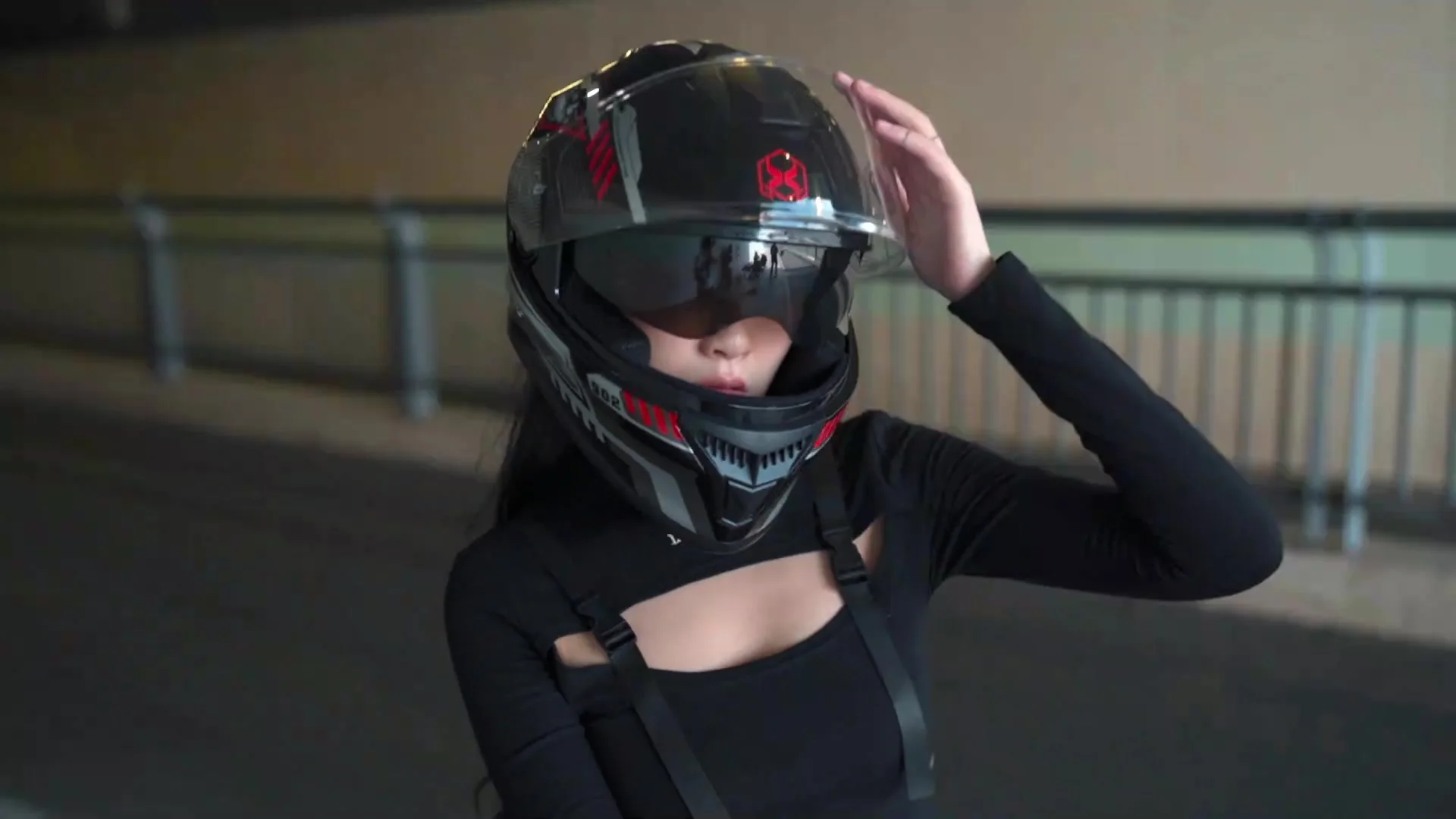 Lady Biker Agv Girl Helmet Factory Direct Safety Full Face Cover