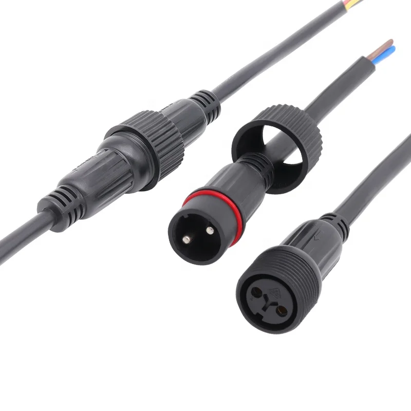 ac/dc power cable male female waterproof led connector