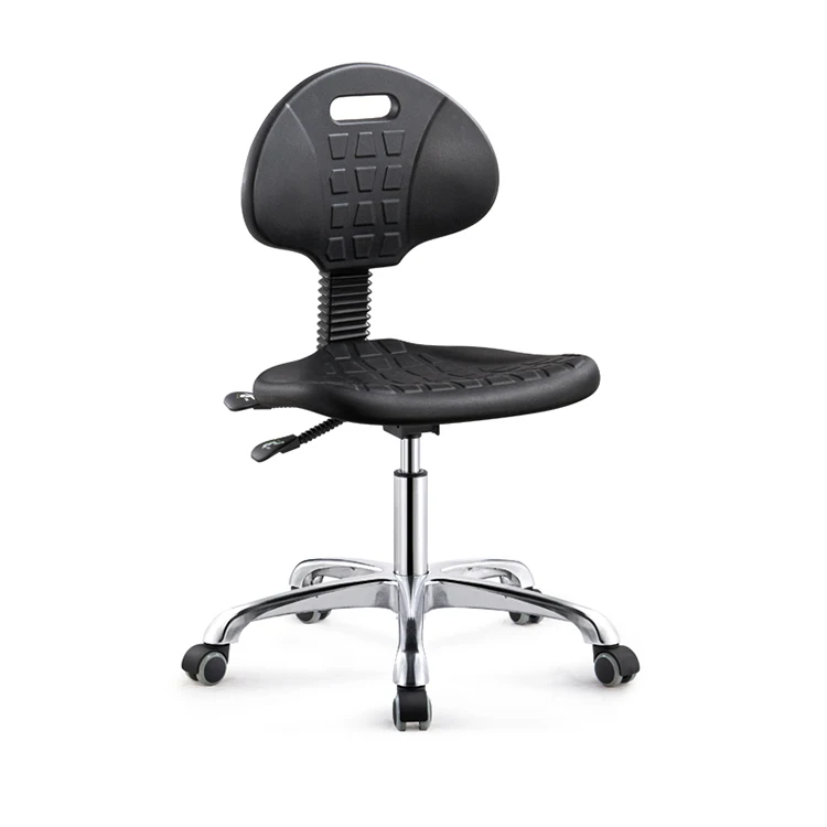 Lab Adjustable Task Chair Cleanroom Ergonomic Polyurethane Chair