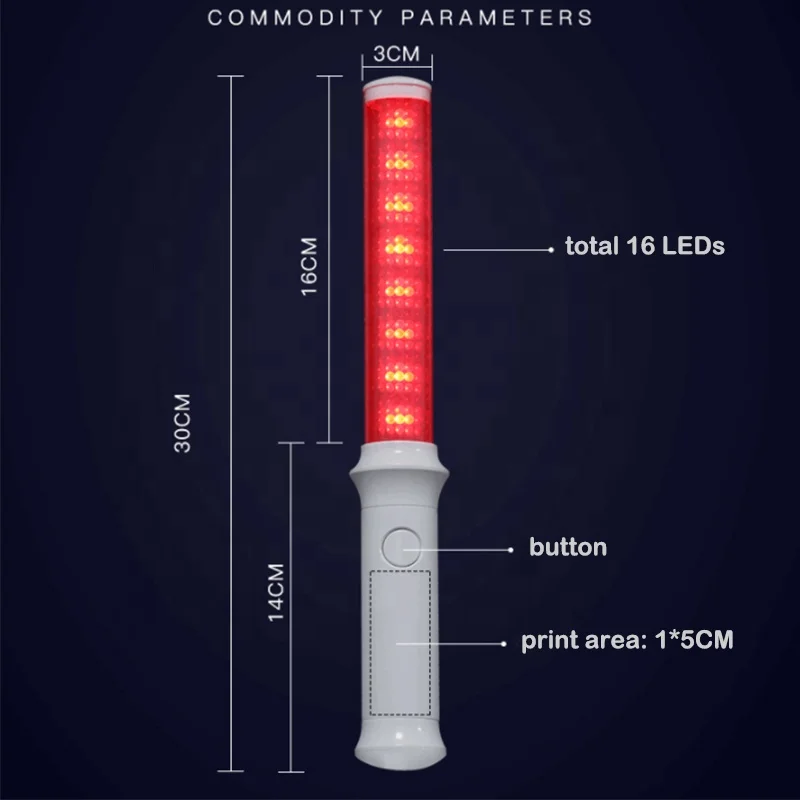 New Led Wand Remote Controlled Led Glow Stick For Concert Multi Color