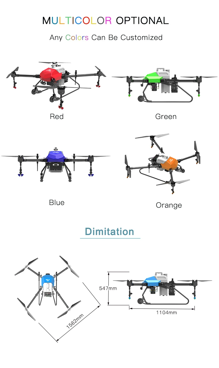 cheap price high quality 10kg intelligent battery agriculture uav drone for farmer spraying
