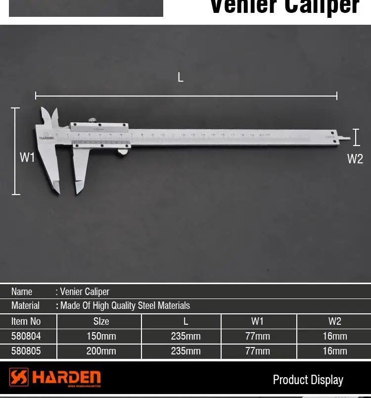 Professional Presicion Measuring Metal 235mm Steel Vernier Caliper