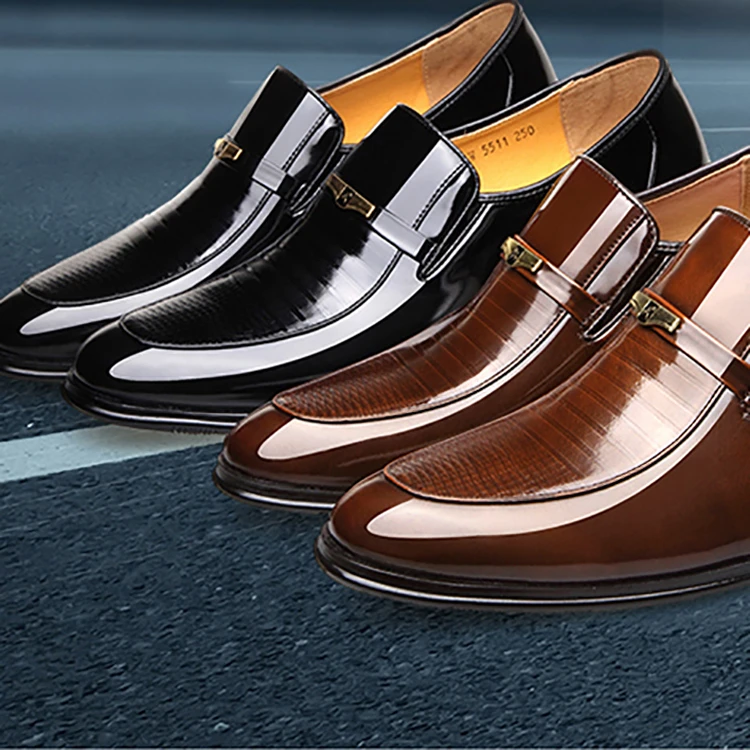 Top quality breathable genuine leather formal dress  shoes men