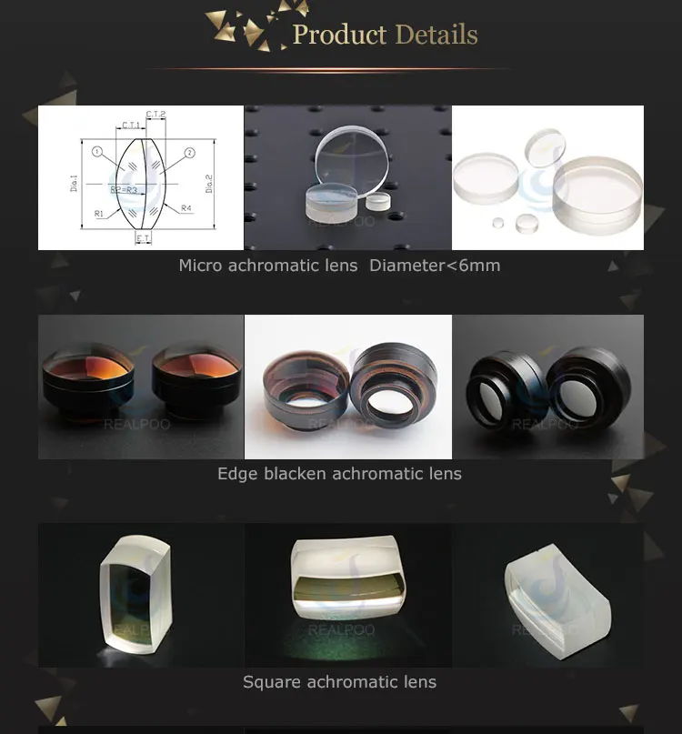 Factory Supply Optical Telescope Doublet Achromatic Objective Lens Ar