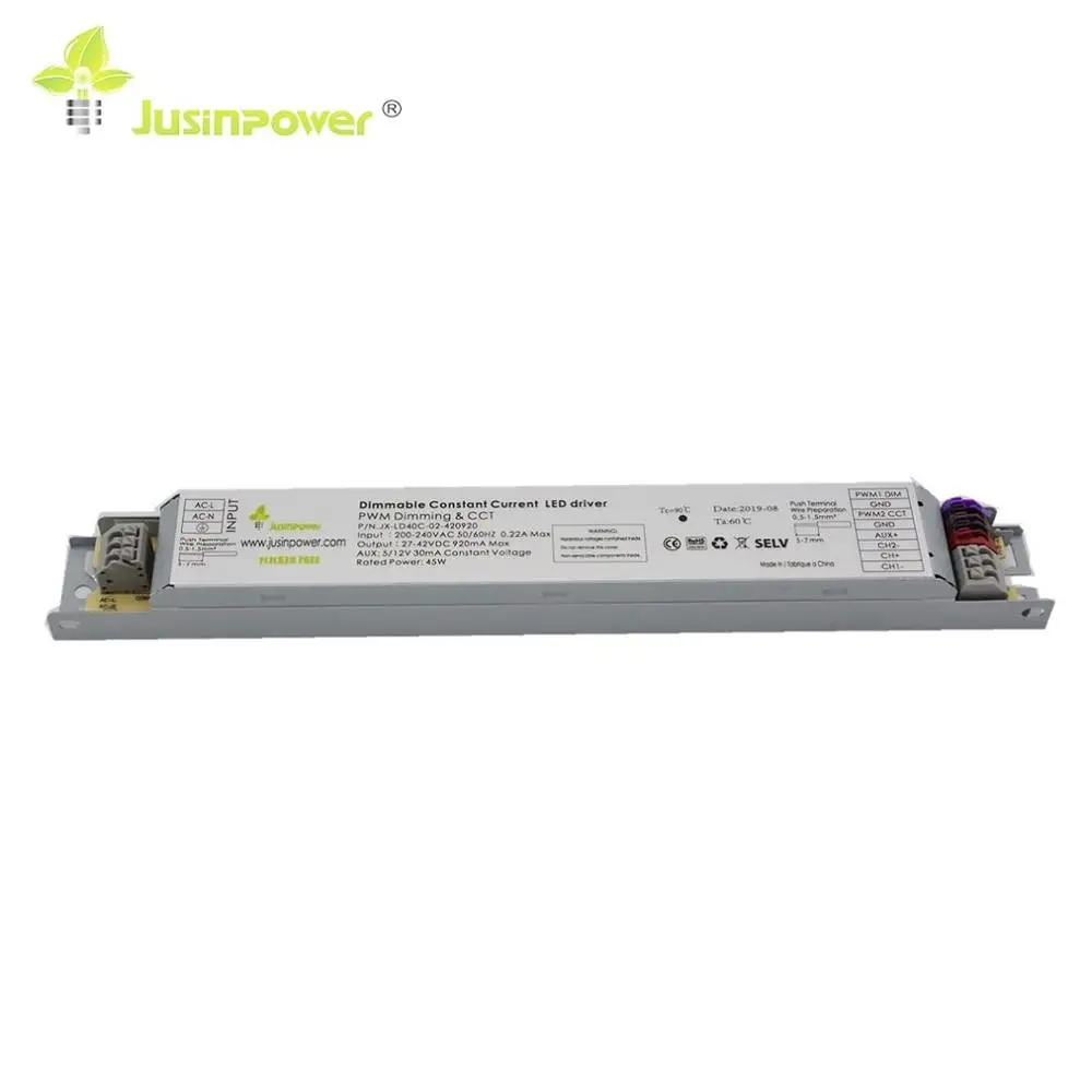 Adjustable CCT 40W PWM high efficiency led driver