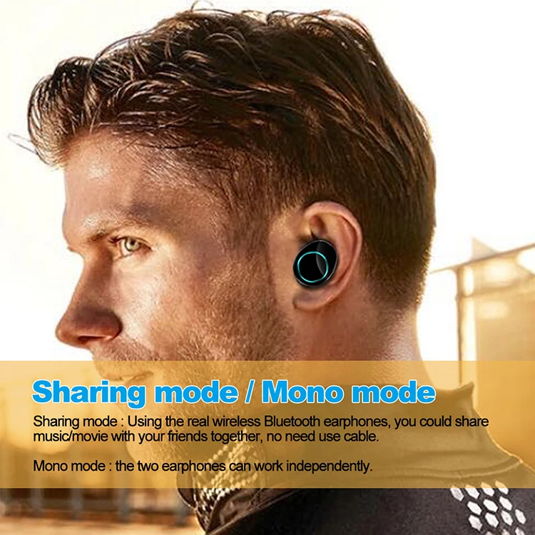 ILEPO Hot Sale Wireless Headphones with charging box twin mini earbuds for iPhone IOS Android earbuds for iPhone IOS Android - ANKUX.COM