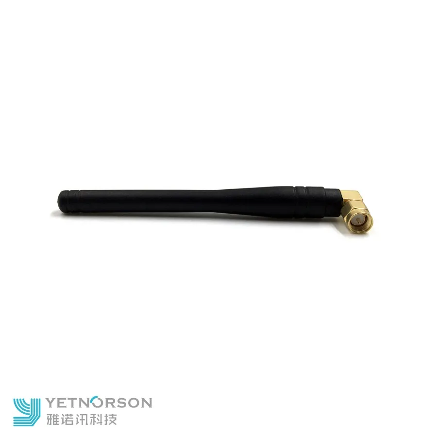GSM communication antenna rubber duck zigbee antenna with SMA male right angle connector for wireless public phone - ANKUX.COM