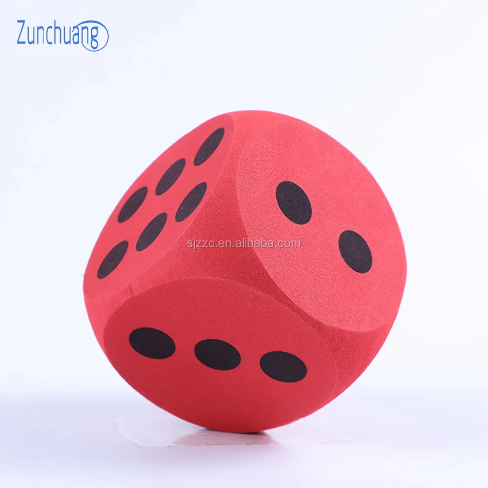 Customized Color And Shape Eva Foam Dice Giant Exercise Playing Foam