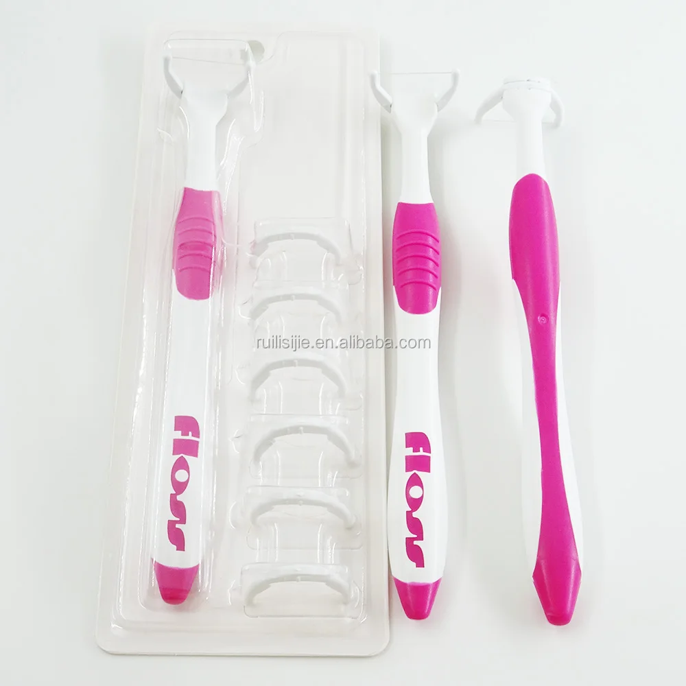 Y Shape Dental Floss Holders Dental Floss Pick With Refilled Heads