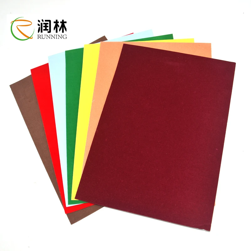 Arts And Handmaking Diy Material Flocked Paper Sheet A4 Velvet Paper