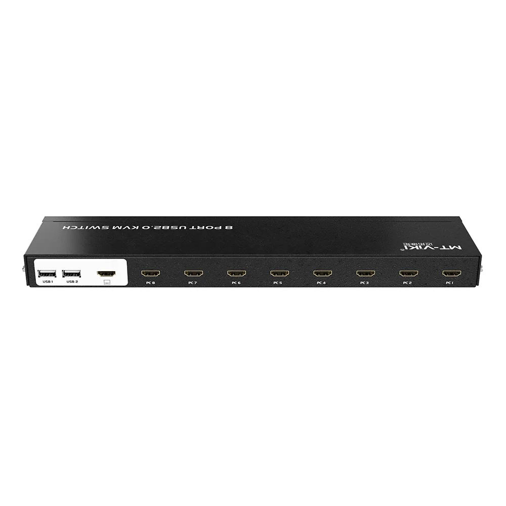 8 Port Kvm Switch Hdmi 4k 30hz,Mtviki Rack Kvm Console 8x1 Switcher 8