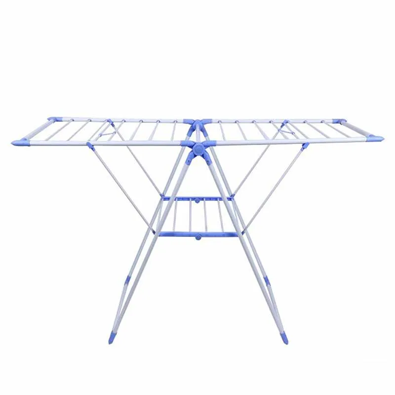 Folding Butterfly Shape Clothes Drying Rack Outdoor Adjustable Metal
