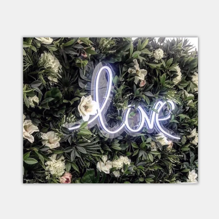 factory cheap price custom love acrylic material led neon sign