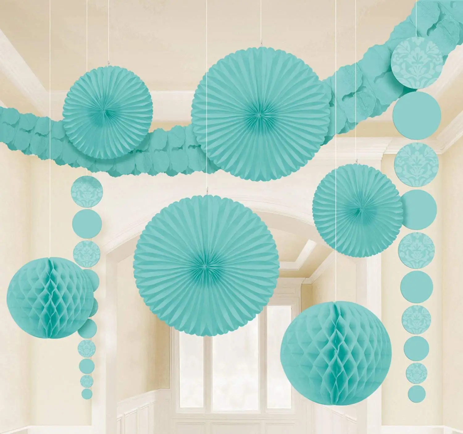 五颜六色的彩虹纸巾纸装饰心形派对用品喜欢横幅花环为孩子派对