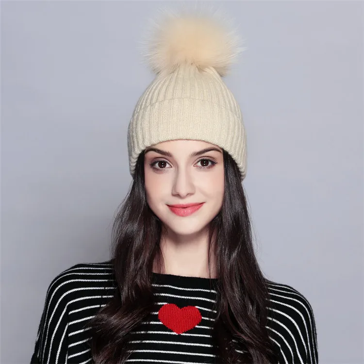 Faux Fur Hat With Earflaps rimless woman postpartum waffle knit hats roll up beanie