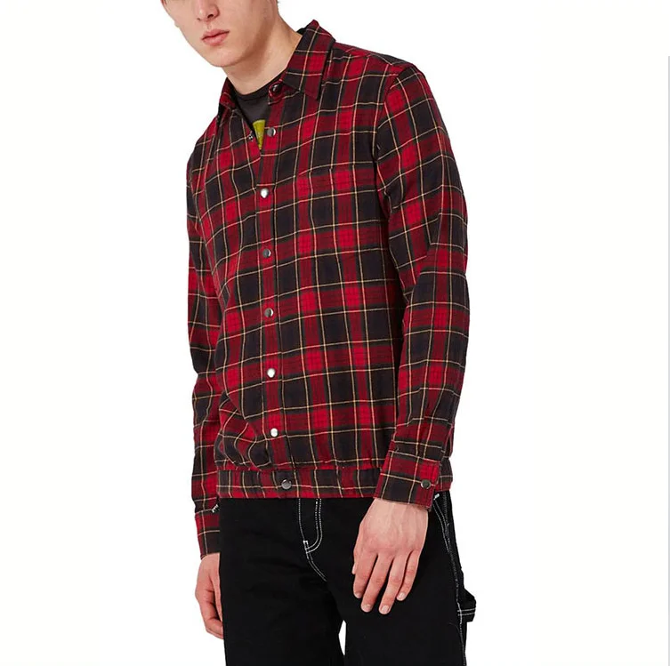 red plaid shirt mens outfit