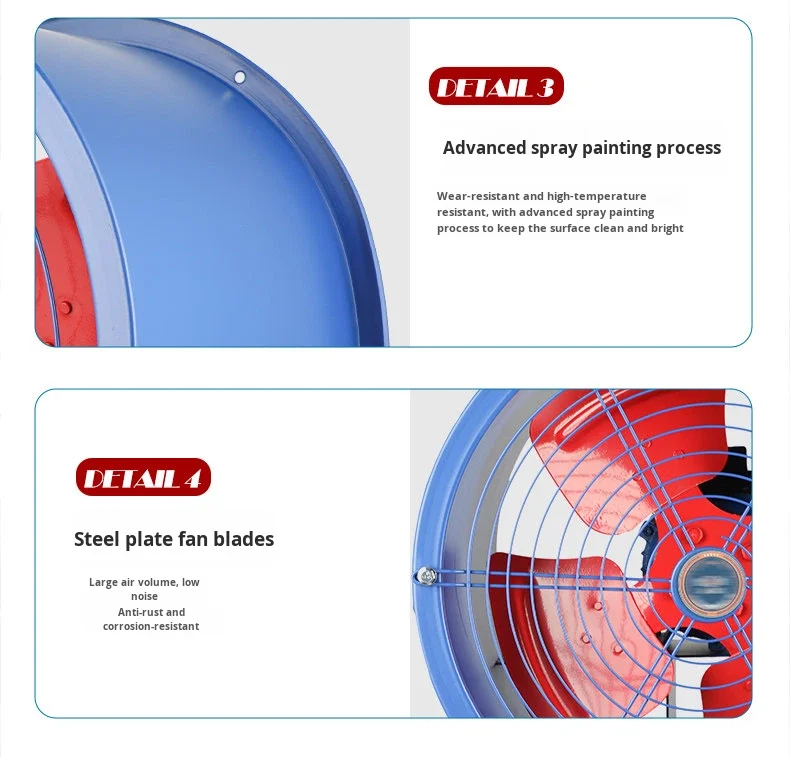 Noise Axial Exhaust Fan, 220 V, Electric - detail 24