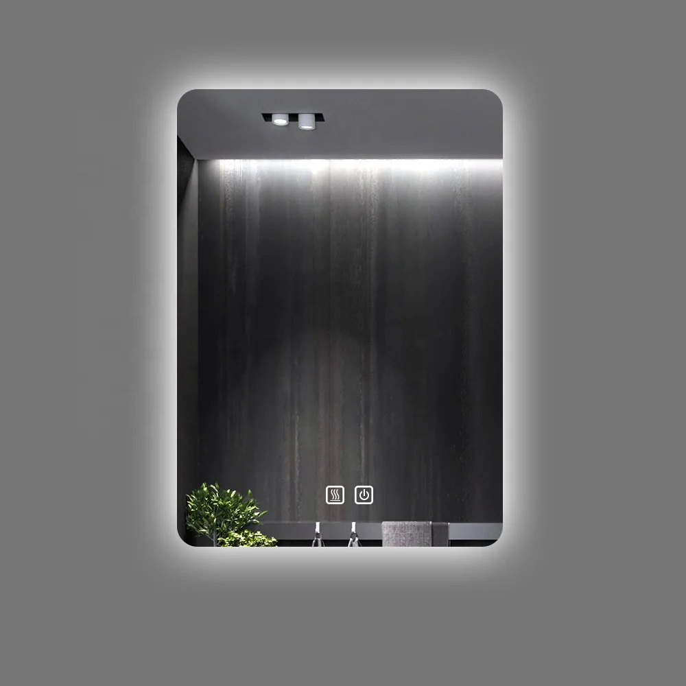 High Quality Cheap Barber Makeup Wall Mirror Touch LED Smart Bath Mirror With Light