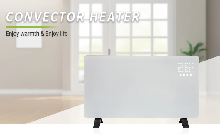 Display touch control 220v 2400w panel convector heater with wifi