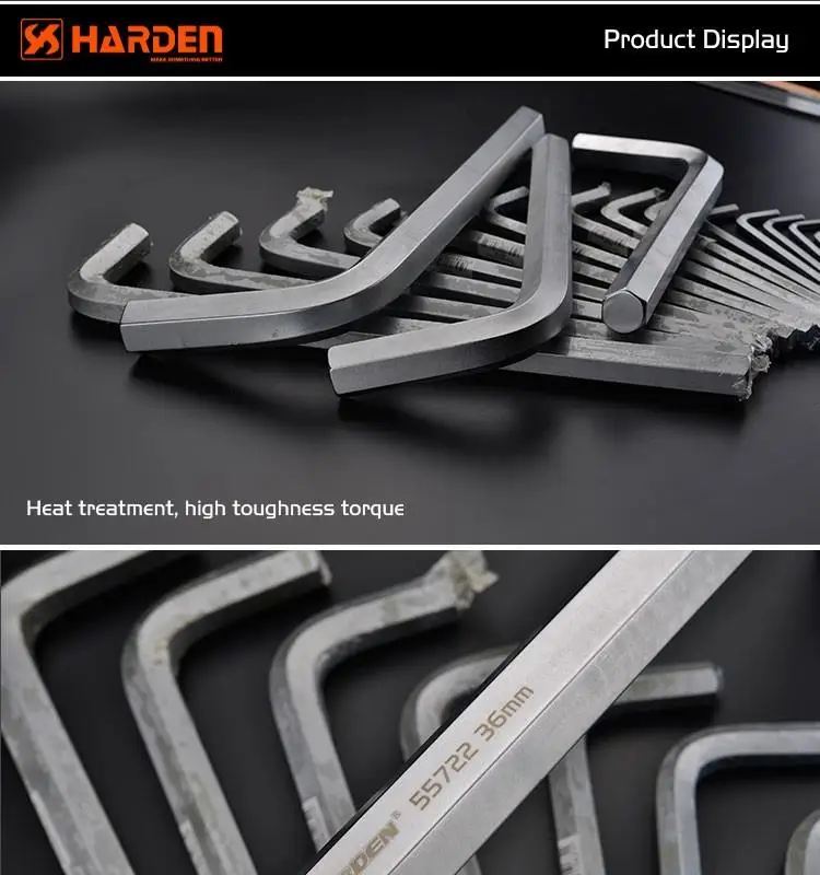 Multi Function Professional Chrome Vanadium Hand Tool Long Hex Key Wrench Set