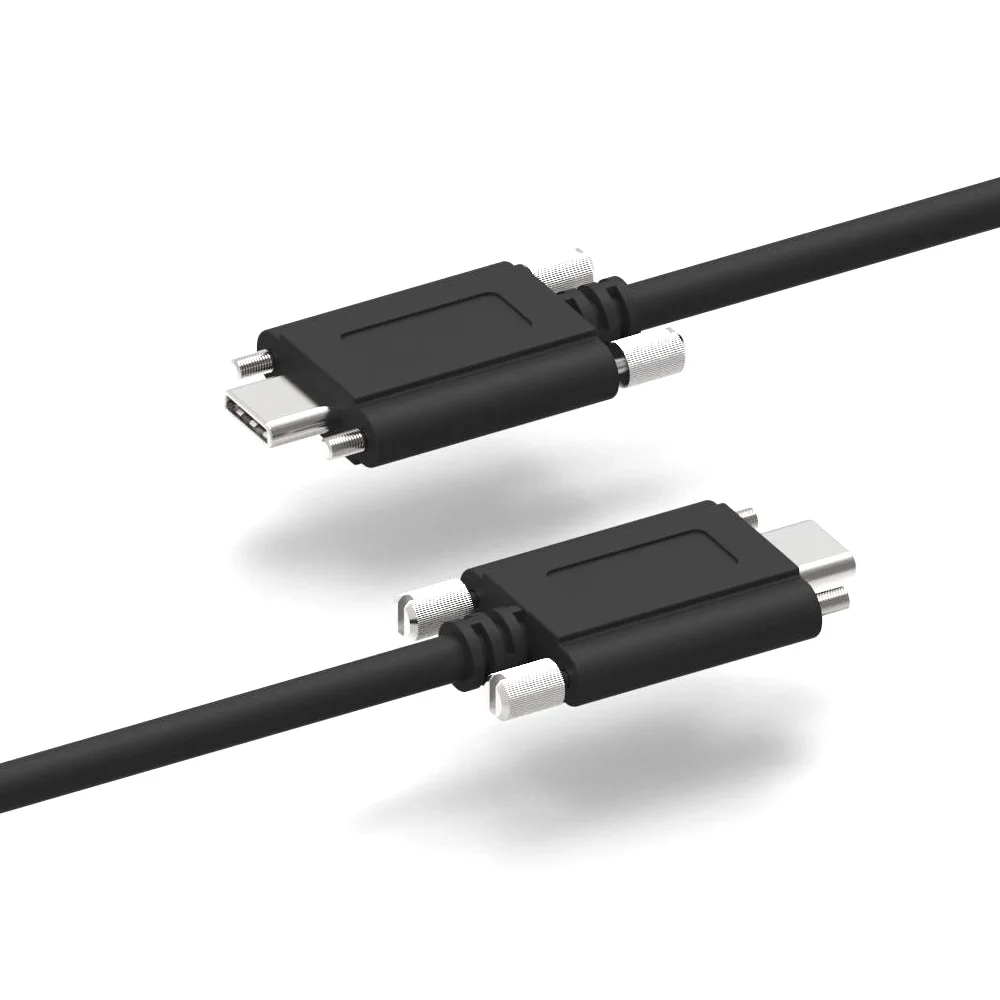 Usb3.1 Typec To Usb C Cable With Screw Industrial Camera Machine Vision Cable Buy Usb Tpe C