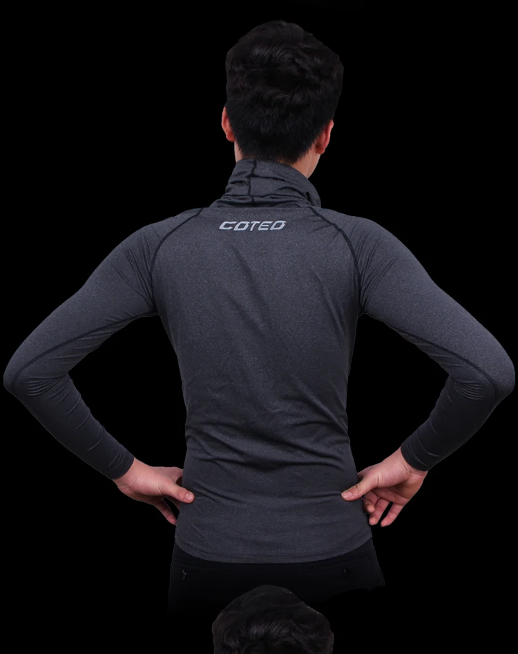 High Quality Lycra Compression Shirts Black Pure Color Gym High Quality Lycra Compression Shirts Black Pure Color Gym
