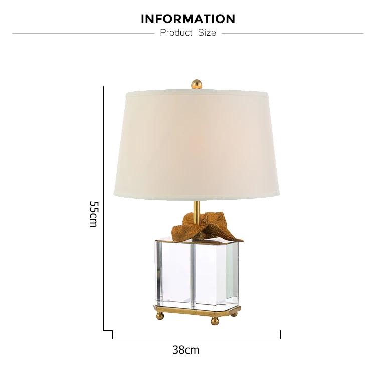 rectangular design luxury lamps table