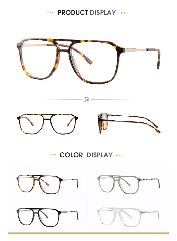 2756 Leopard Print Double Bridge Men Optical Glasses Frames Buy Men Glassesdouble Bridge 5631